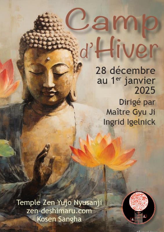  Camp d'hiver 2024 : Zazen la méditation Zen, Temple du Caroux près de Montpellier