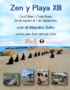 Zen y Playa XIII práctica del zen en Catalunya agosto 2024
